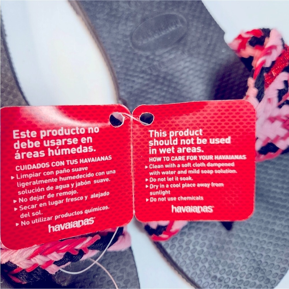 Havaianas Black and Pink Sandals - Picture 9 of 11